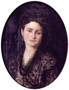 伊格納西奧 皮納佐 卡瑪蘭奇 Retrato de Dona Teresa Martinez esposa del pintor